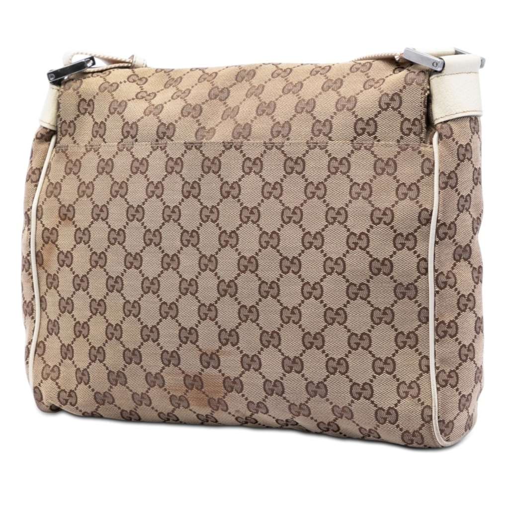 Gucci GG Canvas Crossbody Beige Very good condition - Back View
