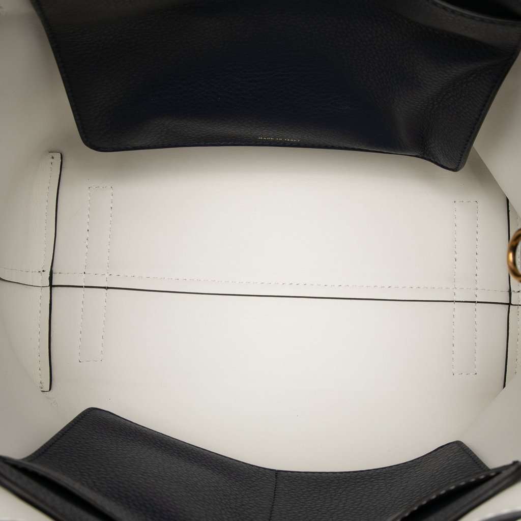 Burberry Medium Bicolor Leather Marais Belt Bag Blue Leather Very good - Model View