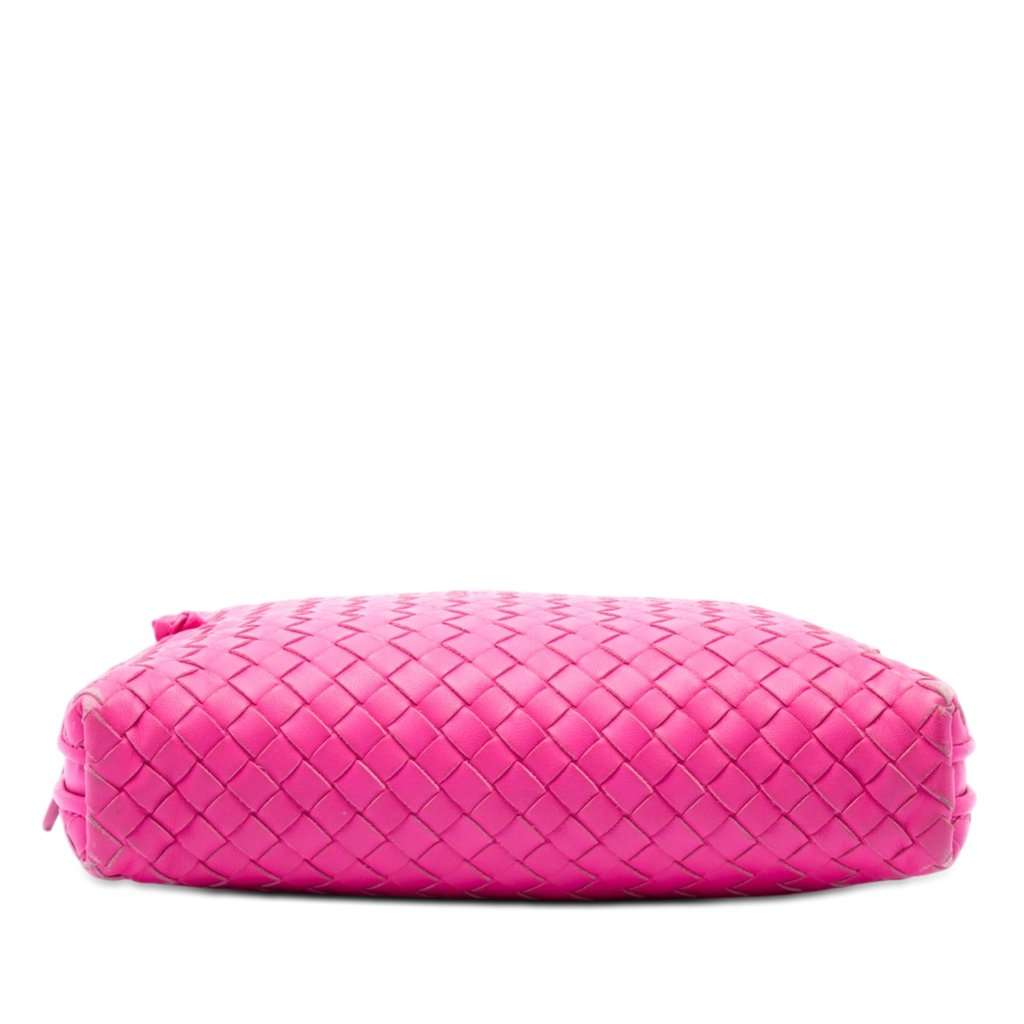 Bottega Veneta Nappa Intrecciato Nodini Crossbody Pink Leather Very good condition - Inside View