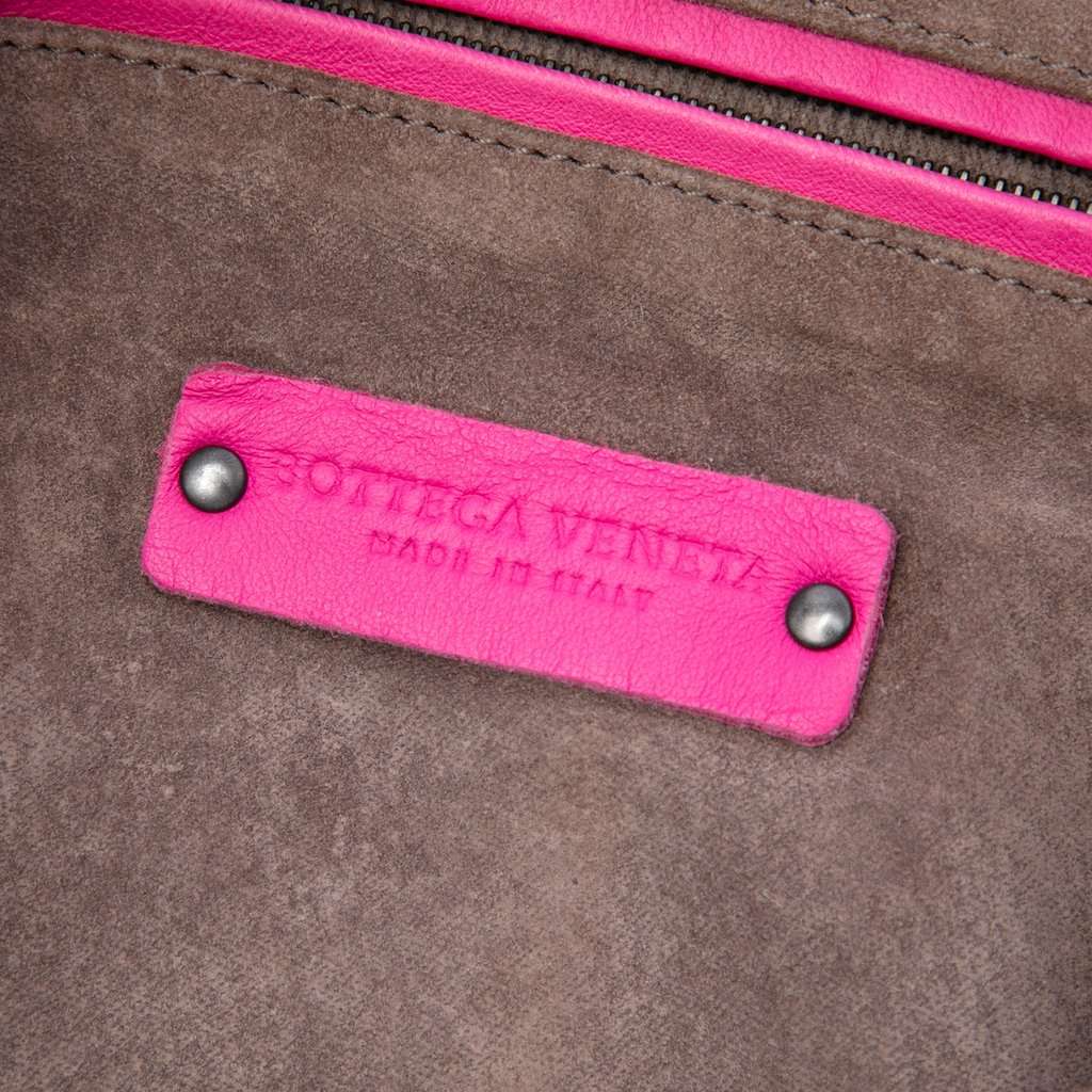 Bottega Veneta Nappa Intrecciato Nodini Crossbody Pink Leather Very good condition - Box View