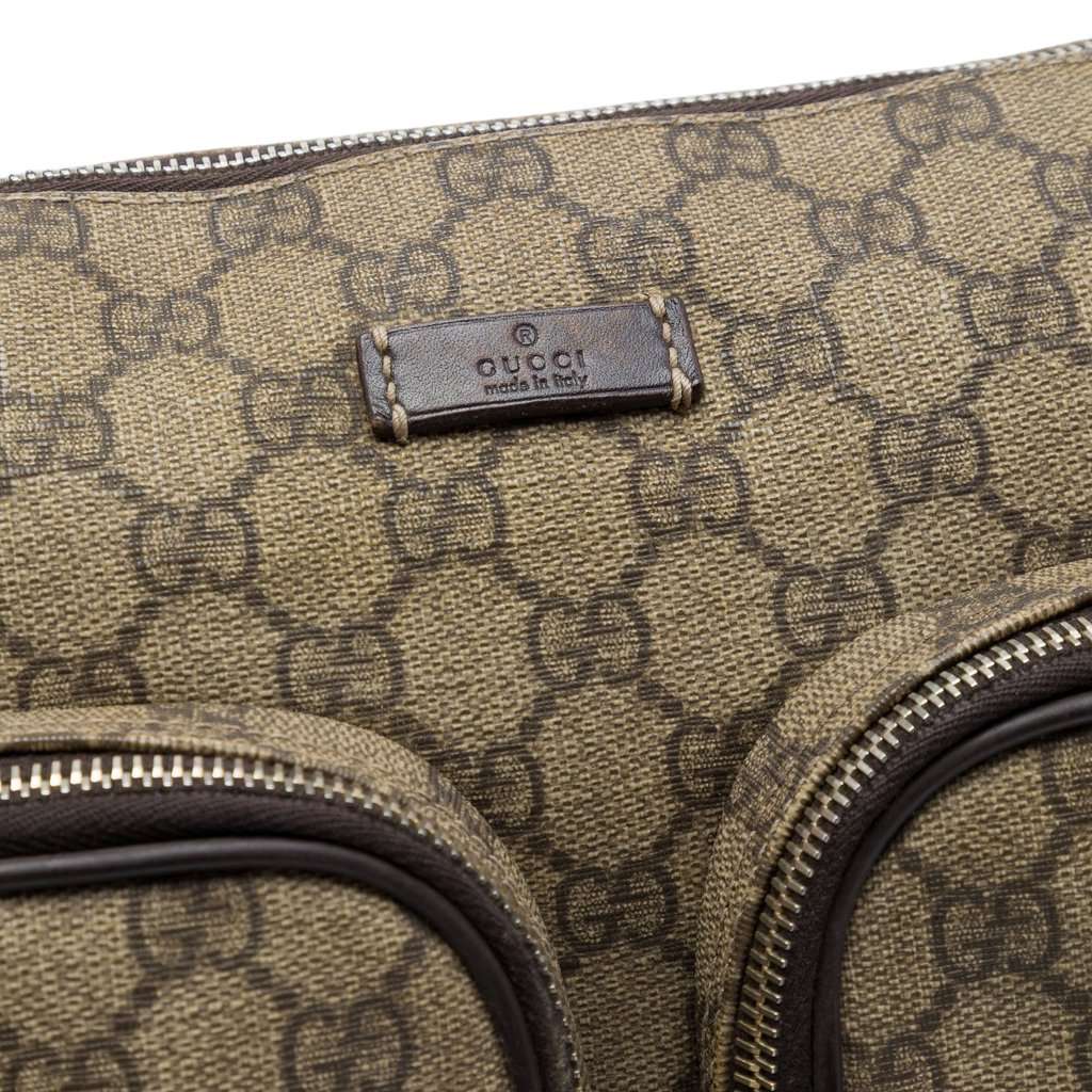 Gucci GG Supreme Double Pocket Crossbody Beige Very good - Box View