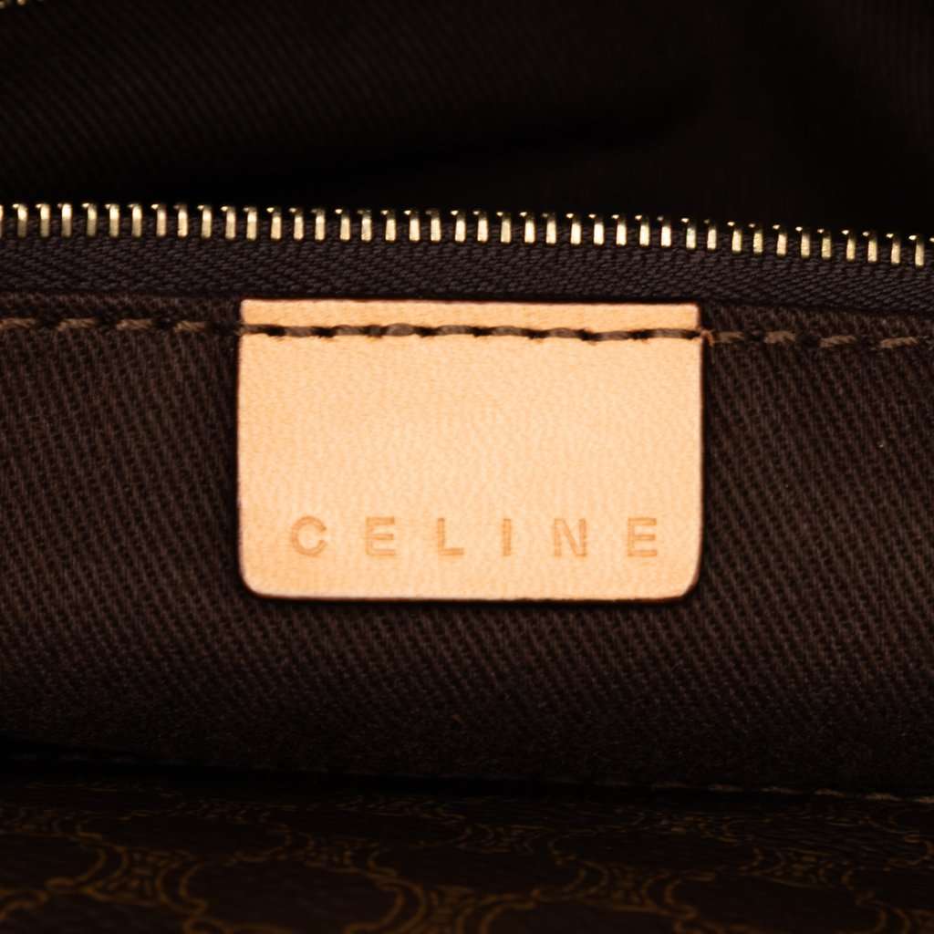 Celine Macadam Coated Canvas Handbag Brown Very good condition - Box View