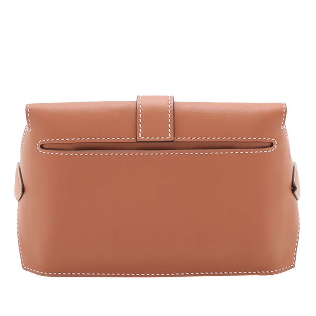 Hermès Swift Elan Pocket 24 Belt Bag Brown Leather Very good condition - Back View