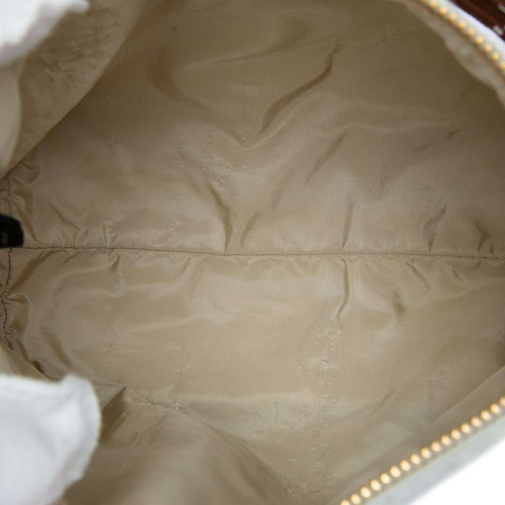 Miu Miu Cotton Gabardine Pouch White Very good - Model View