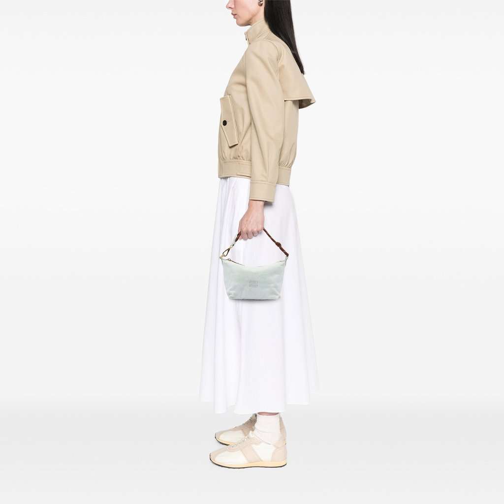 Miu Miu Cotton Gabardine Pouch White Very good - Box View