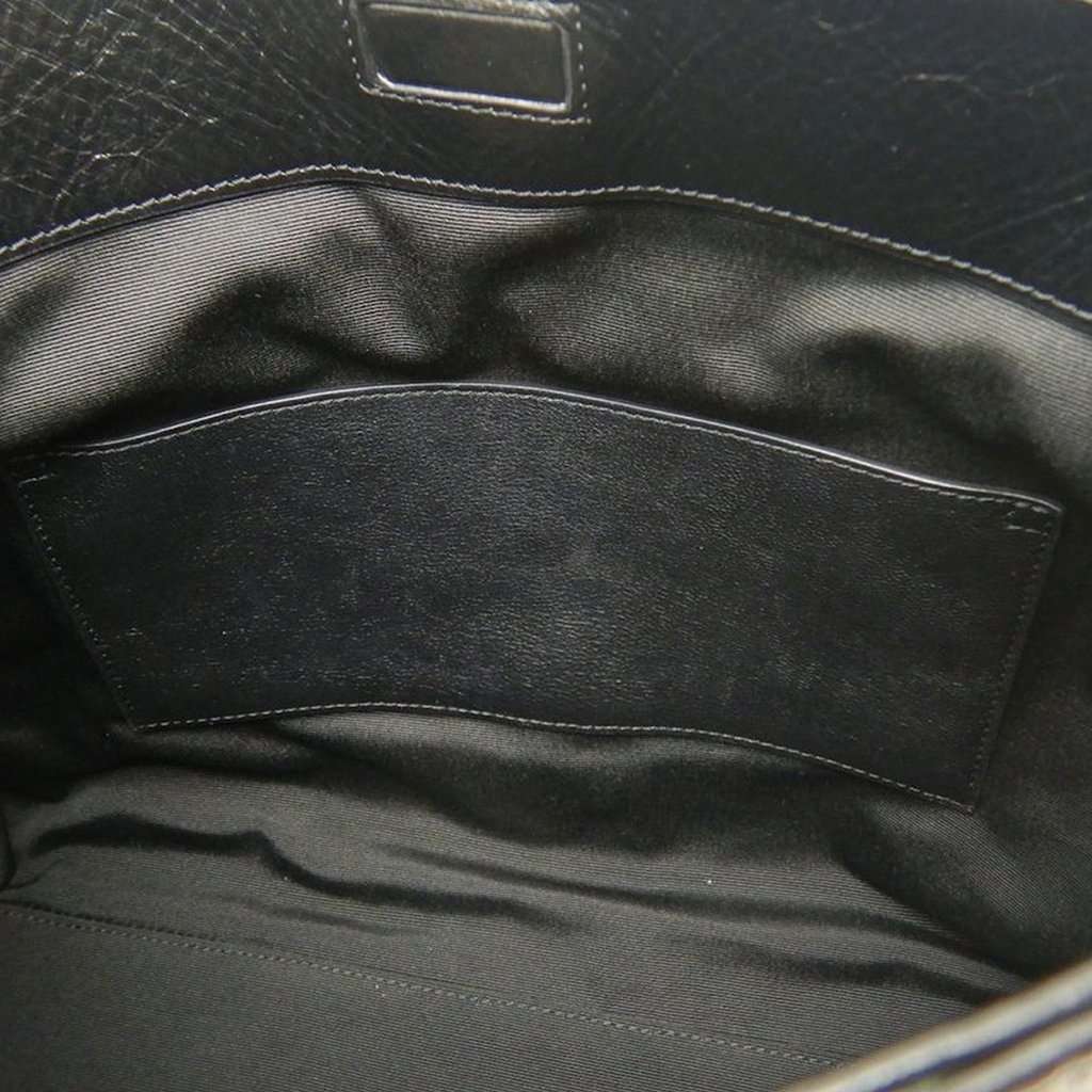 Saint Laurent Medium Crinkled Calfskin Monogram Niki Shopper Tote Black Leather Very good condition - Box View