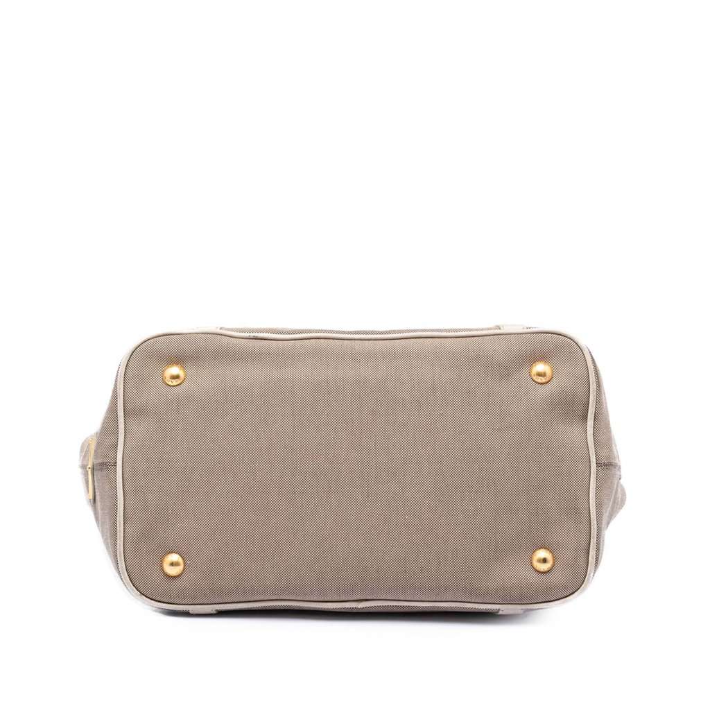 Prada Canvas Canapa Logo Satchel Brown Very good condition - Inside View