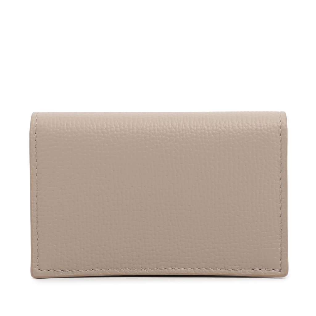 Loewe Leather Anagram Card Case Beige Leather Very good condition - Back View