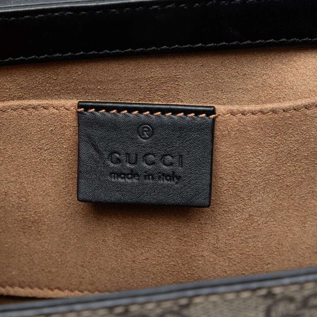 Gucci Small GG Supreme Padlock Crossbody Beige Very good - Box View