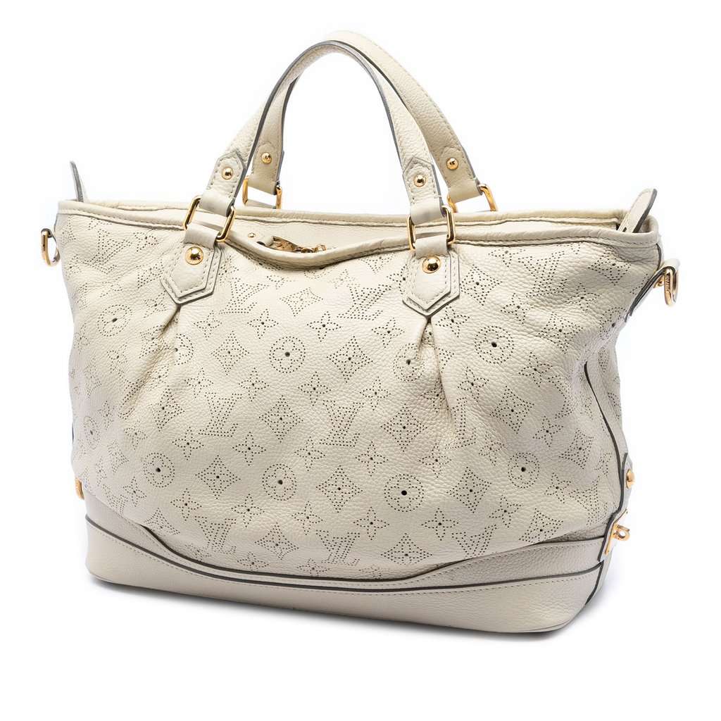 Louis Vuitton Monogram Mahina Stellar PM White Leather Very good - Back View