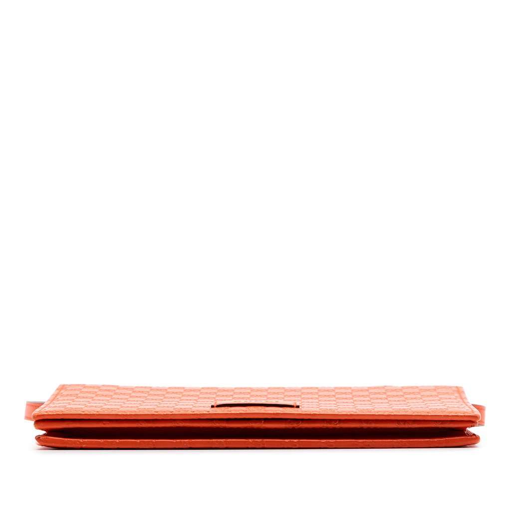 Gucci Microguccissima Wallet on Strap Orange Leather Very good condition - Inside View