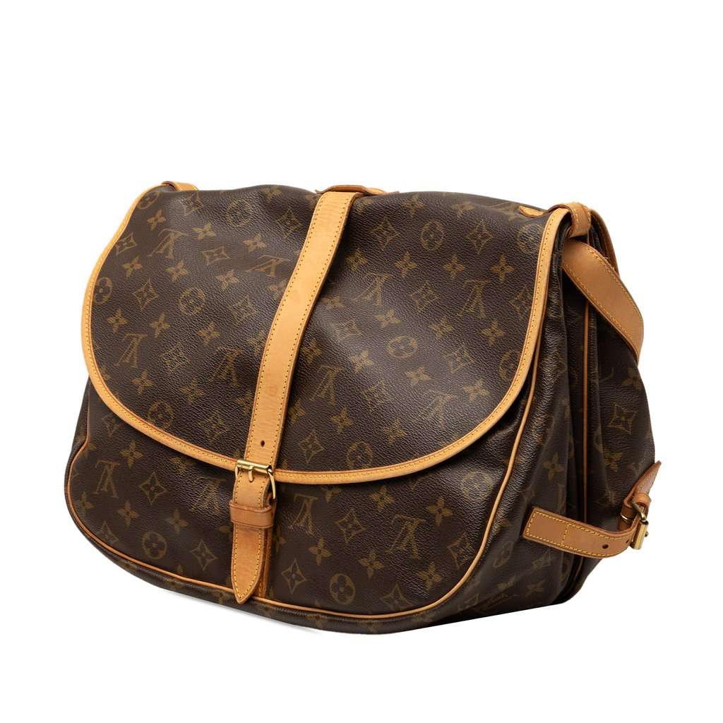 Louis Vuitton Monogram Saumur 35 Brown Very good - Back View