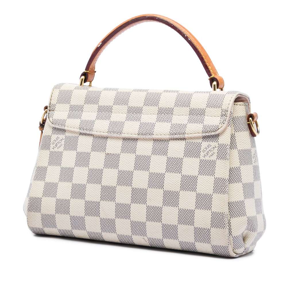 Louis Vuitton Damier Azur Croisette White Very good condition - Back View
