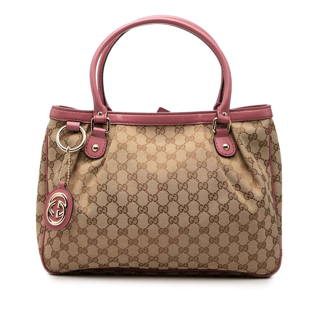 Gucci GG Canvas Sukey Tote Beige Very good condition - Front View