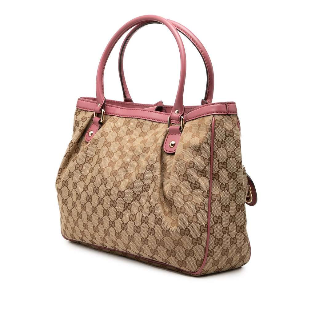 Gucci GG Canvas Sukey Tote Beige Very good condition - Back View