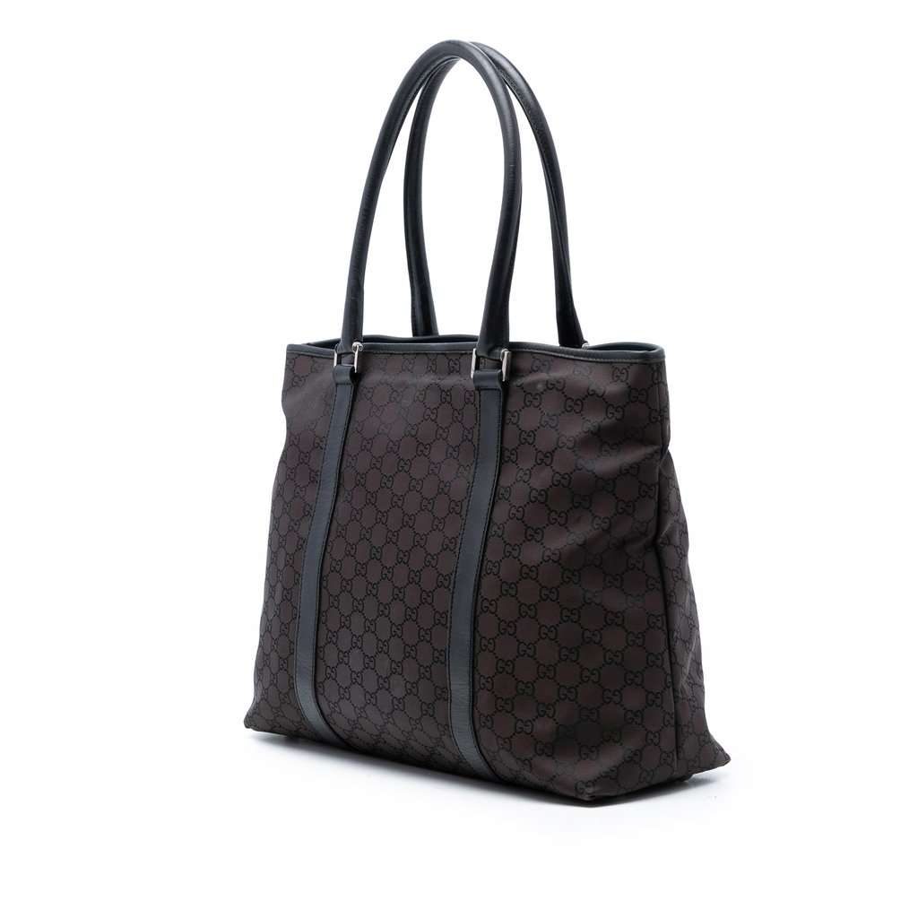 Gucci GG Nylon Joy Tote Brown Very good condition - Back View