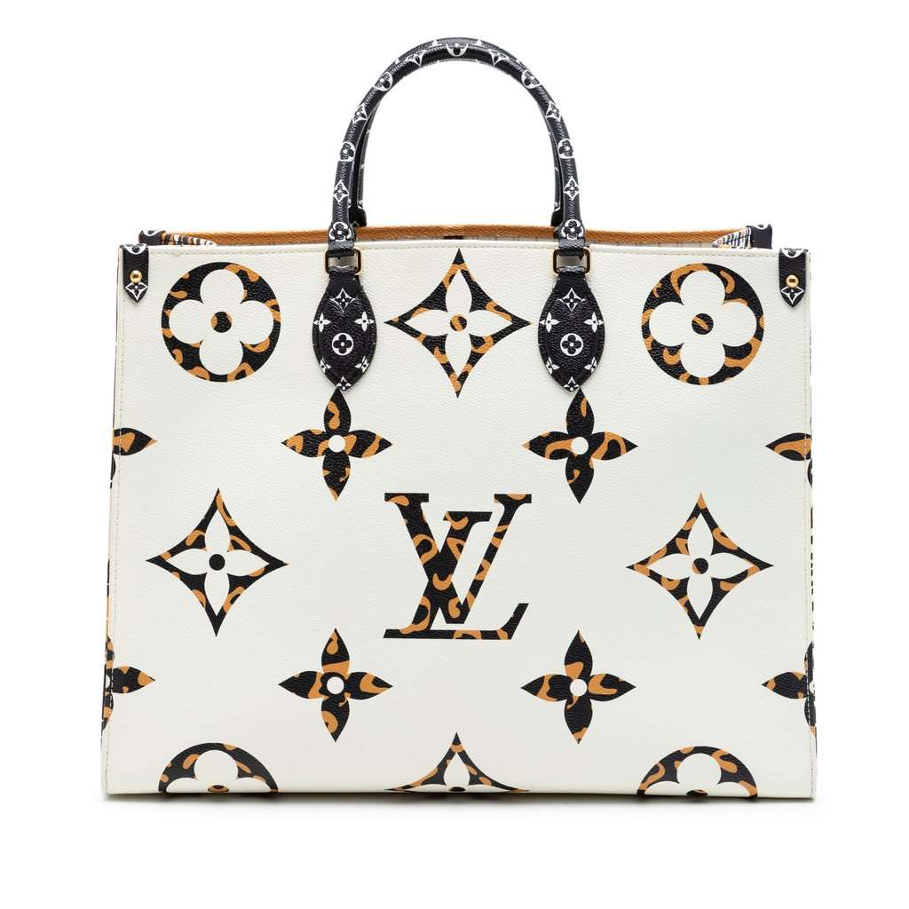 Louis Vuitton Monogram Giant Jungle Onthego GM White Very good condition - Front View