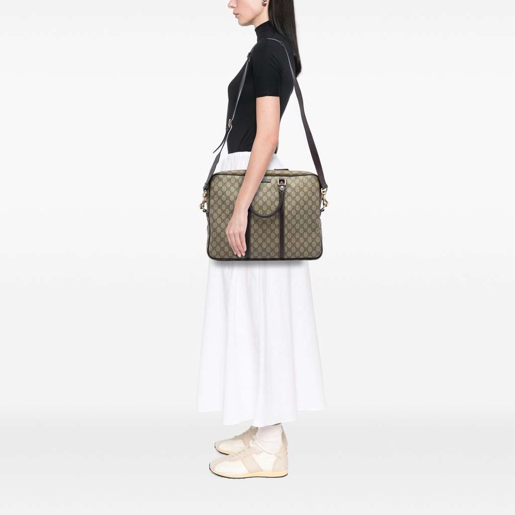 Gucci GG Supreme Business Bag Beige Very good - Box View