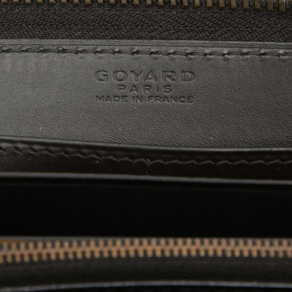 Goyard Goyardine Matignon Zip Around Wallet GM Black Very good condition - Box View