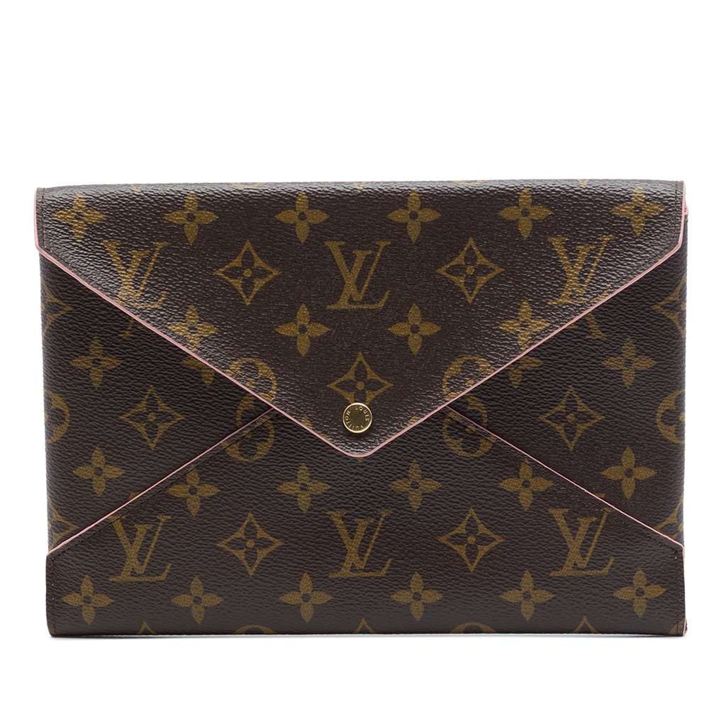 Louis Vuitton Monogram Pochette Kirigami GM Brown Very good condition - Front View