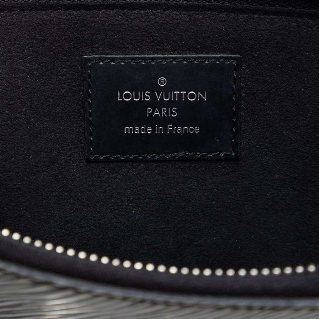 Louis Vuitton Epi Essential V Pochette Silver Leather Very good condition - Box View