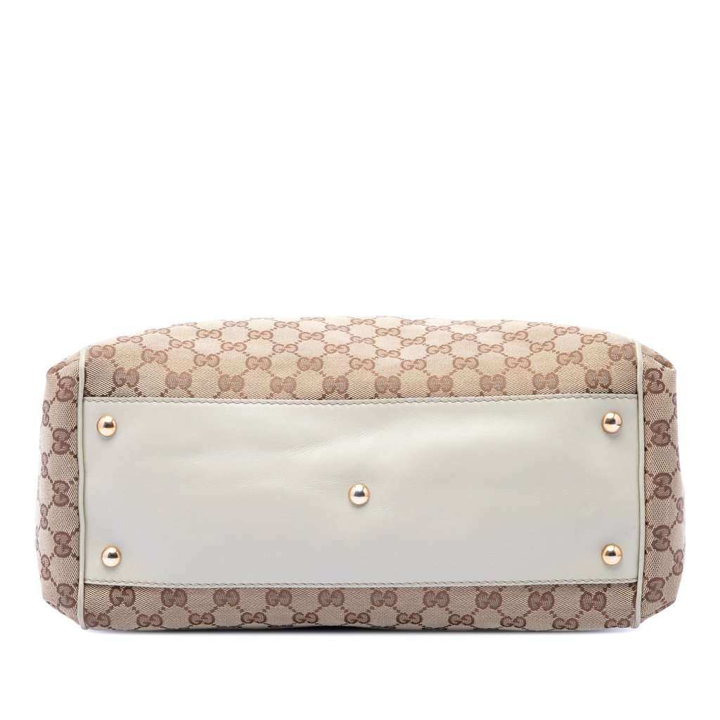 Gucci Medium GG Canvas Scarlett Satchel Beige Very good condition - Inside View
