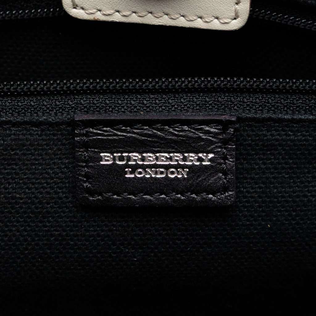 Burberry Haymarket Check Canvas Tote Beige Very good condition - Box View