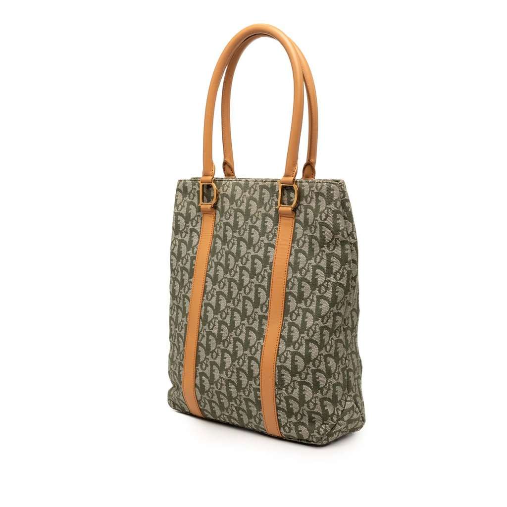 Dior Diorissimo Trotter Canvas Tote Green Very good - Back View