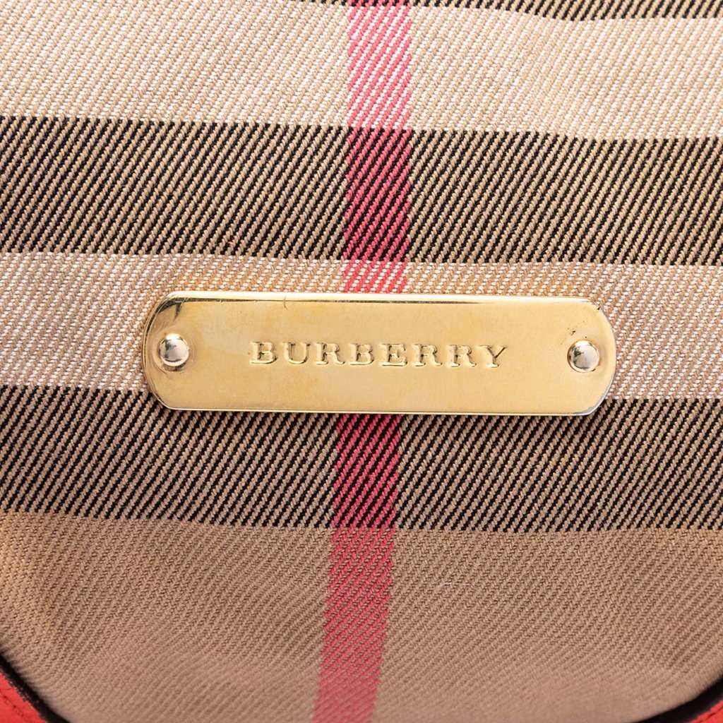 Burberry Small House Check Canvas Bridle Canterbury Tote Brown Very good - Box View