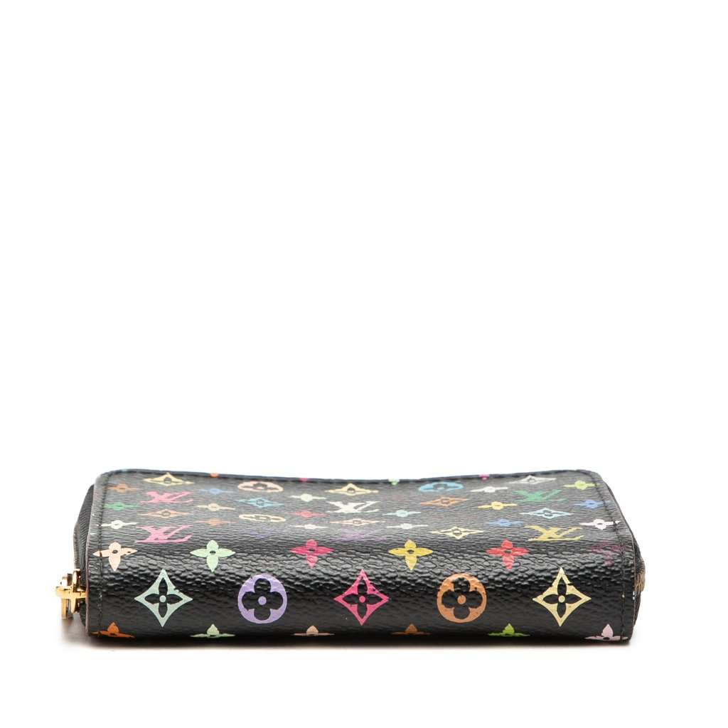 Louis Vuitton Monogram Multicolore Zippy Coin Purse Black Very good condition - Inside View