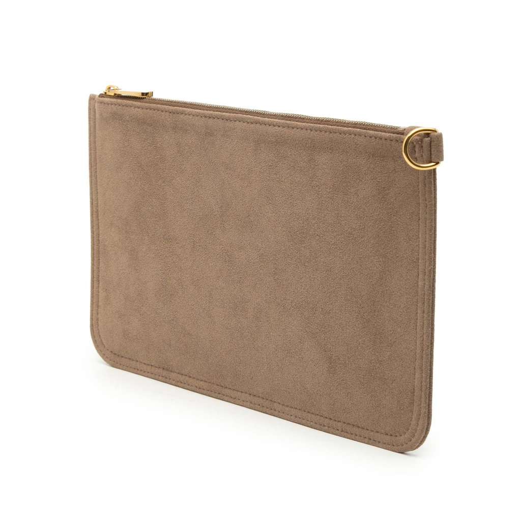 Louis Vuitton Suede Aurelia GM Pouch Brown Leather Very good condition - Back View
