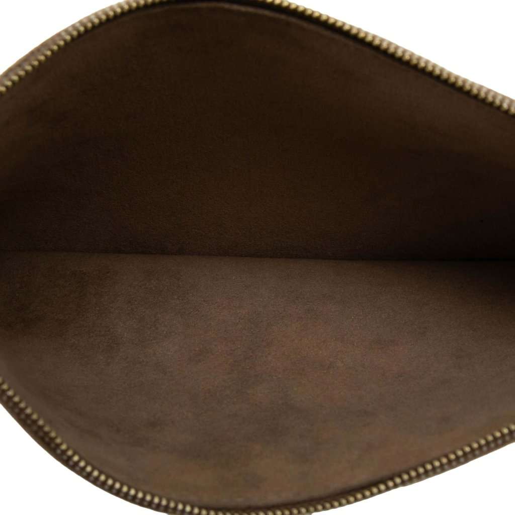 Louis Vuitton Suede Aurelia GM Pouch Brown Leather Very good condition - Model View