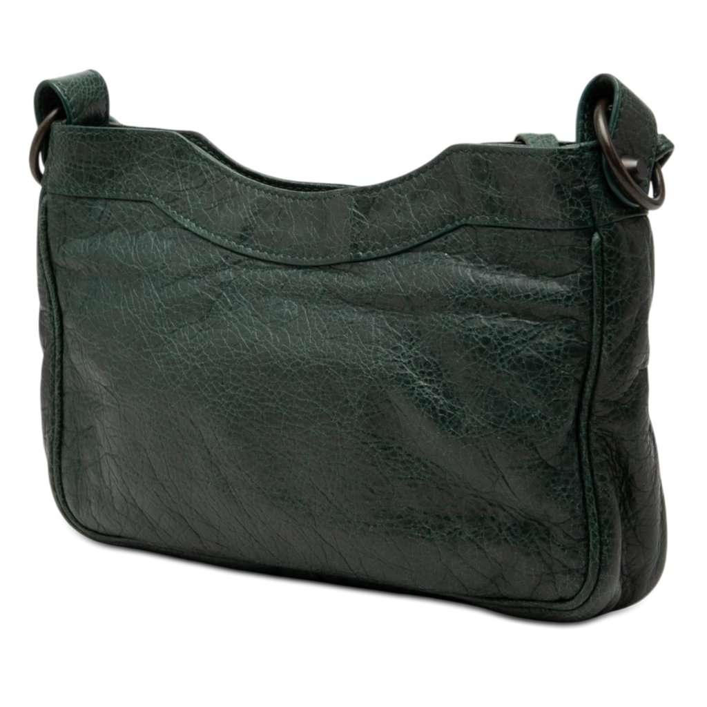 Balenciaga Lambskin Motocross Classic Hip Crossbody Green Leather Very good condition - Back View