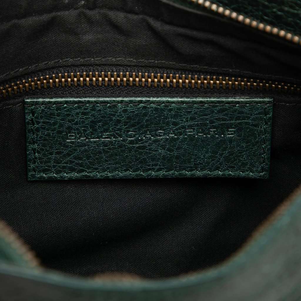 Balenciaga Lambskin Motocross Classic Hip Crossbody Green Leather Very good condition - Box View