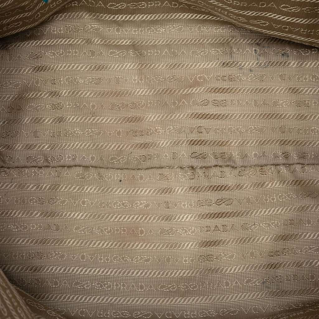 Prada Canvas Canapa Logo Tote Brown Very good - Model View