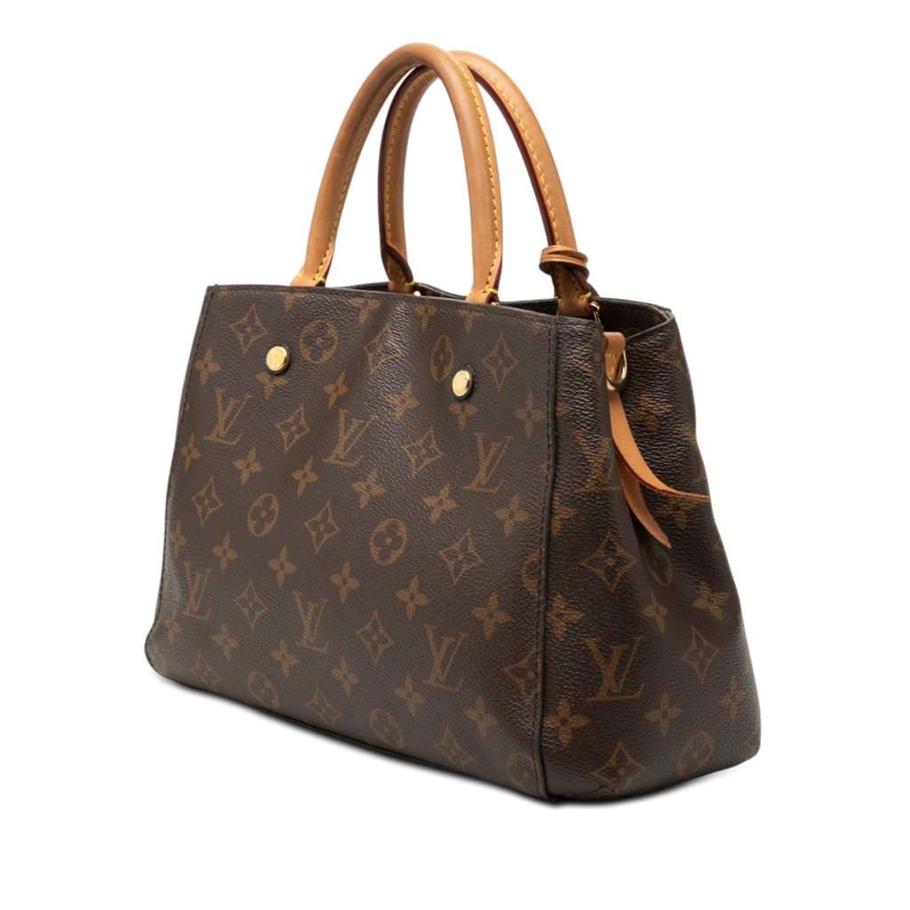 Louis Vuitton Monogram Montaigne BB Brown Good condition - Back View