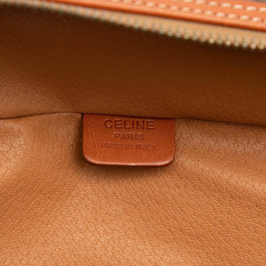 Celine Macadam Coated Canvas Vanity Bag Brown Very good - Box View