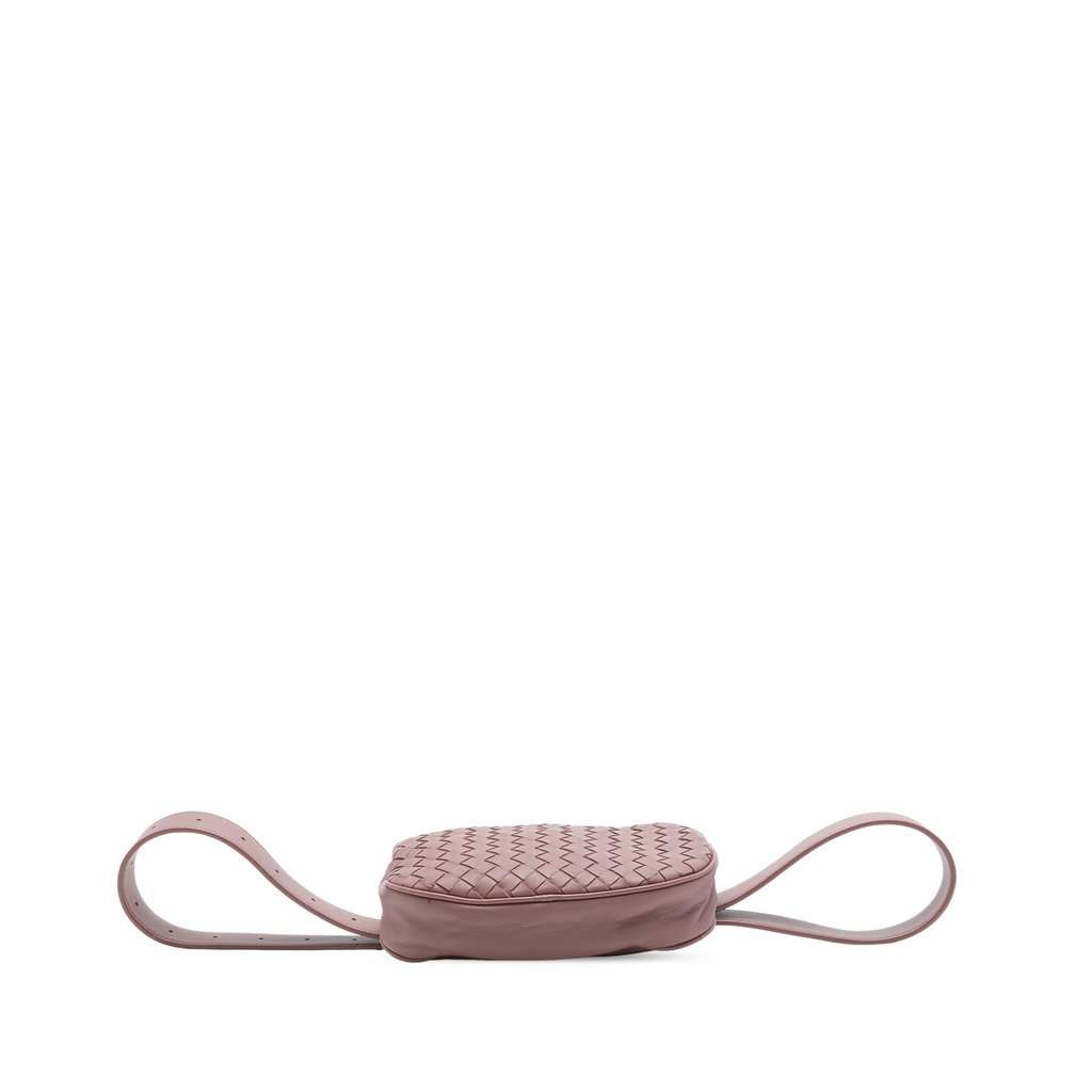 Bottega Veneta Nappa Intrecciato Belt Bag Pink Leather Very good - Inside View
