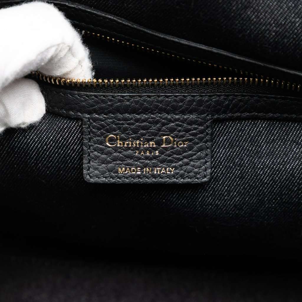 Dior Denim Patch D Light Satchel Black Very good condition - Box View
