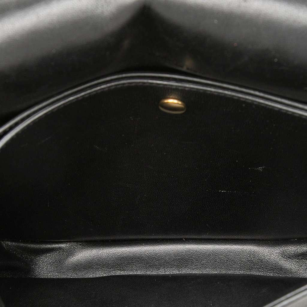 Celine Medium Grained Calfskin Trotteur Crossbody Black Leather Very good condition - Model View