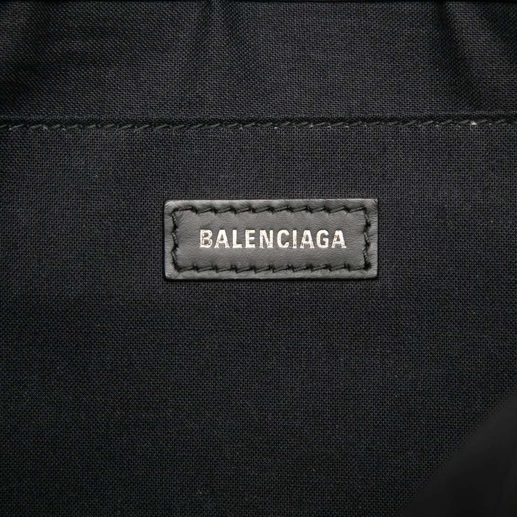 Balenciaga Canvas Navy Clip Clutch M Brown Very good condition - Box View
