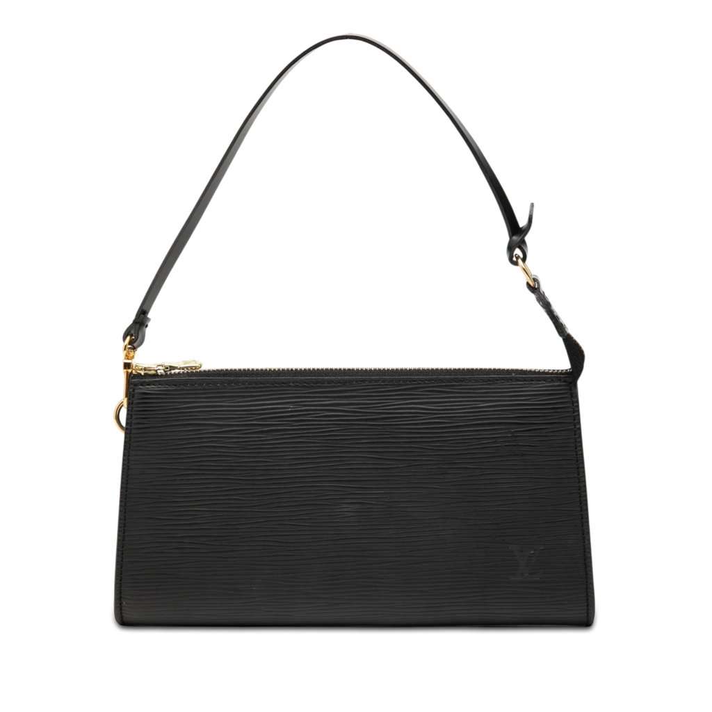 Louis Vuitton Epi Pochette Accessoires Black Leather Good condition - Front View
