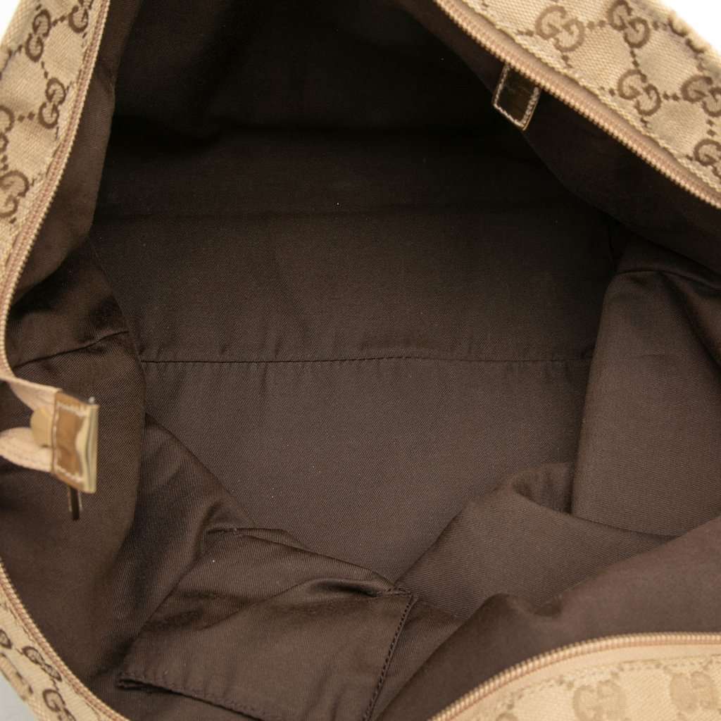 Gucci GG Canvas Web Tote Beige Very good condition - Model View