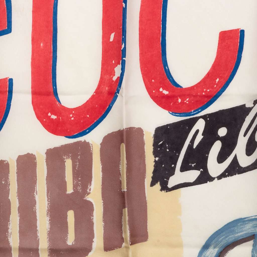 Chanel Viva Coco Cuba Libre Silk Scarf 90 White Very good condition - Box View