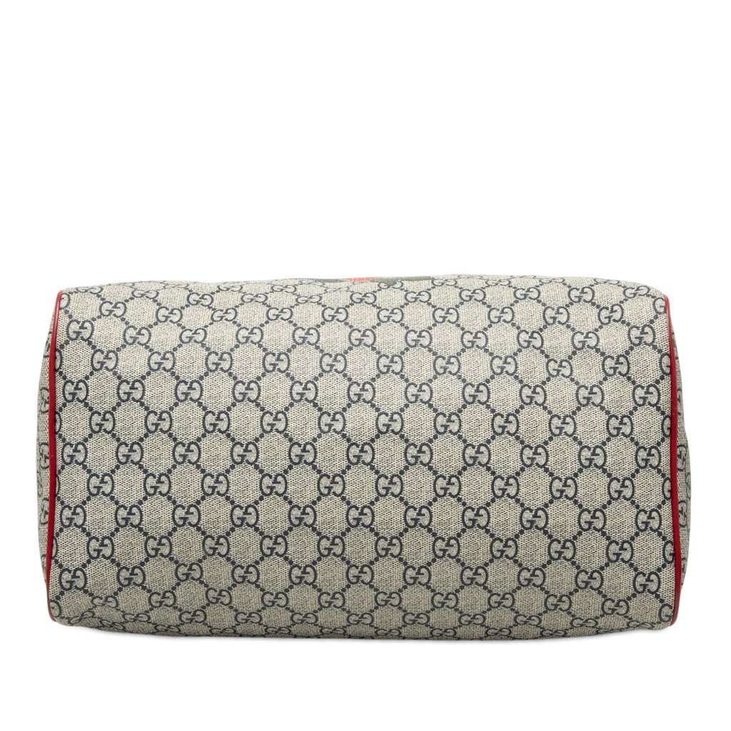 Gucci Medium GG Supreme Joy Tattoo Heart Boston Bag Beige Very good condition - Inside View