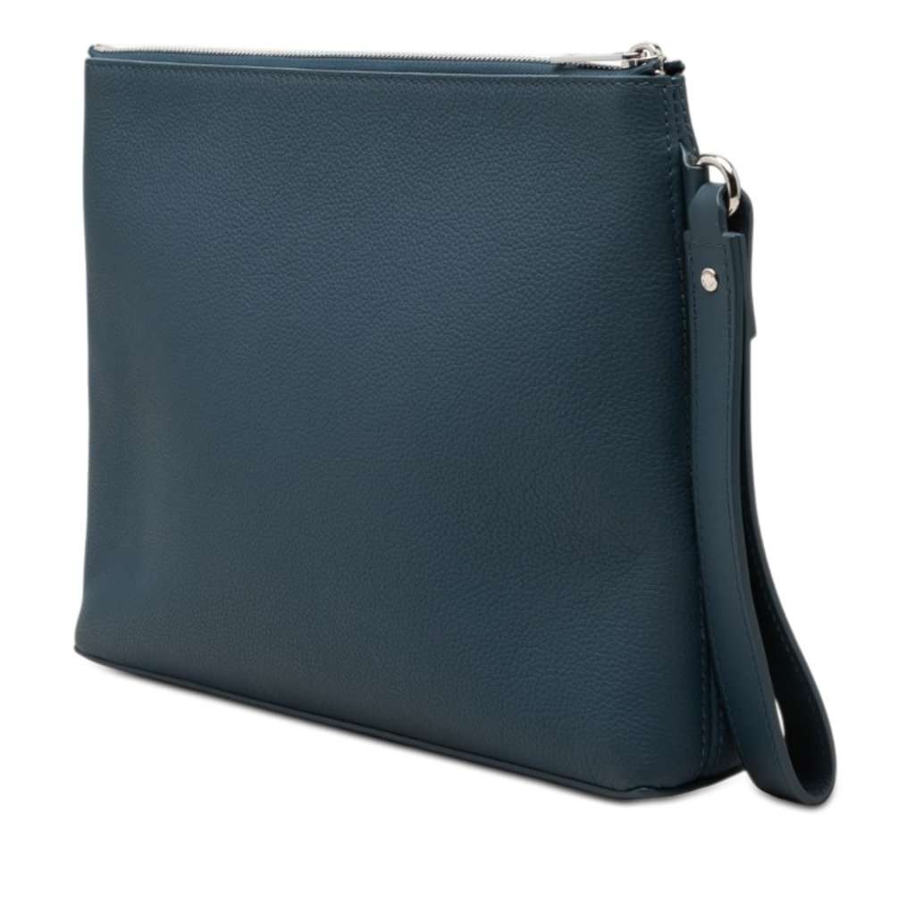 Louis Vuitton Aerogram Takeoff iPad Pouch Blue Leather Very good condition - Back View