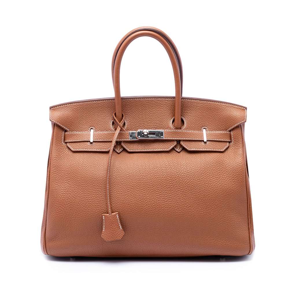 Hermès Togo Birkin Retourne 35 Brown Leather Very good - Front View