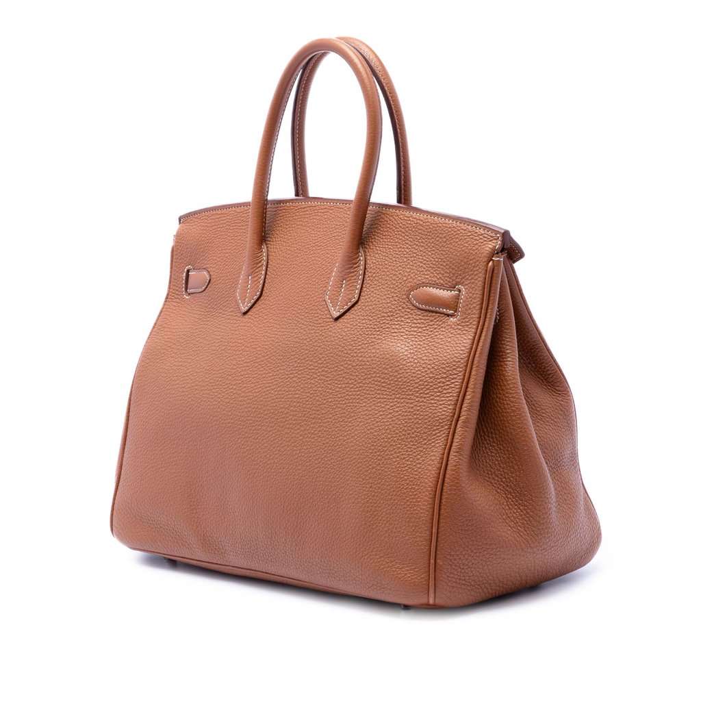 Hermès Togo Birkin Retourne 35 Brown Leather Very good - Back View
