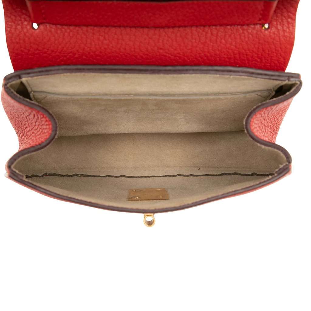 Chloé Mini Leather Drew Crossbody Red Leather Very good condition - Model View