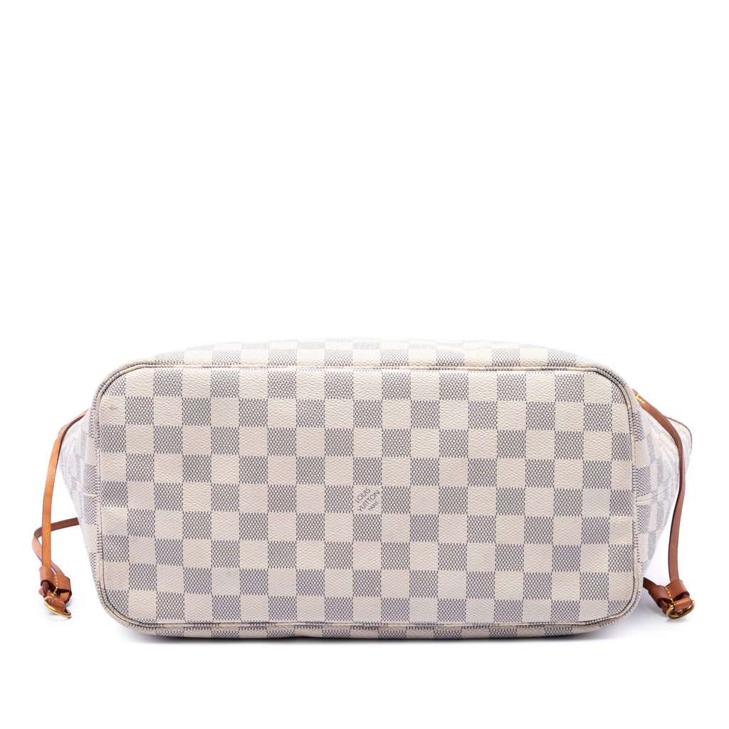 Louis Vuitton Damier Azur Neverfull MM White Very good condition - Inside View